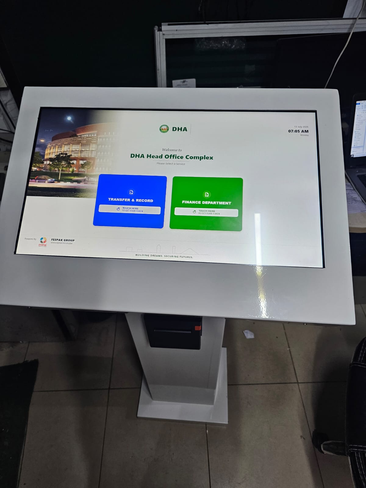 DHA Head Office Complex — 24-inch dispenser